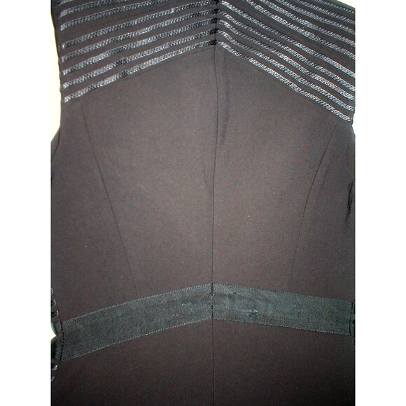 New Womens 4 NWT Just Cavalli Black Low V Dress 40 Designer Sheath Sexy Satin - Picture 8 of 9